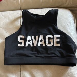Savage Women's Black Sports Bra M